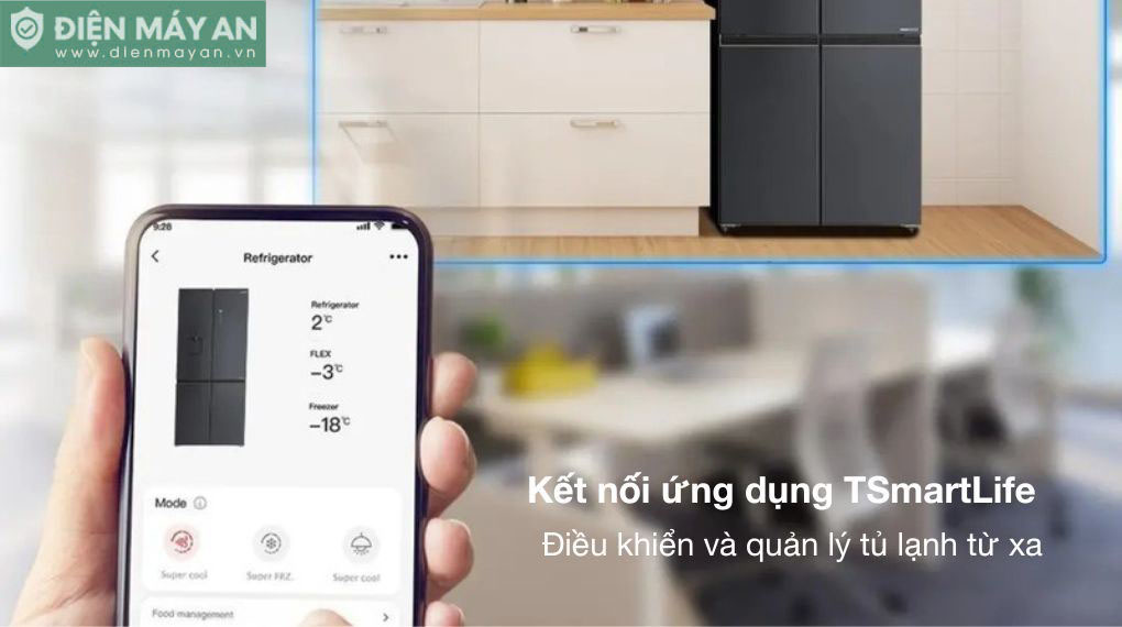 Tủ Lạnh Toshiba Inverter 515 Lít GR-RF675WI-PMV(06)-MG - điều khiển từ xa